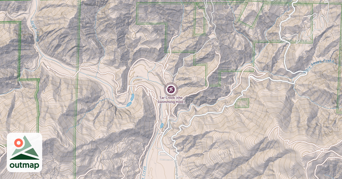 Map of Tar Creek (the Swimming Hole)