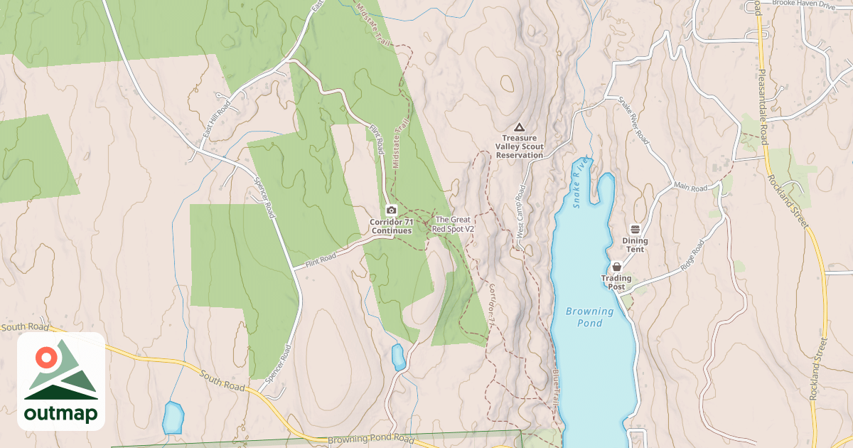 Map of The Great Red Spot