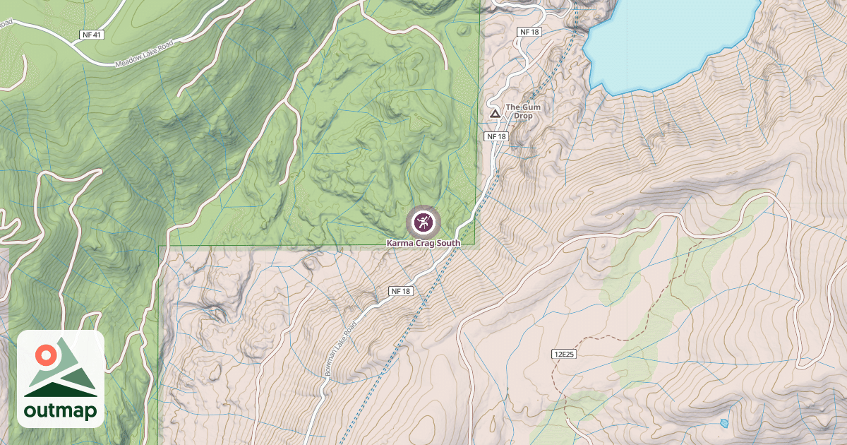 Map of Karma Crag South