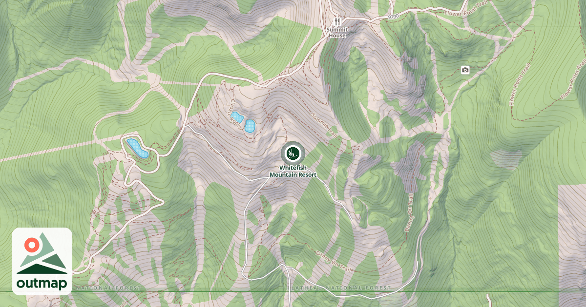 Map of Whitefish Mountain Resort