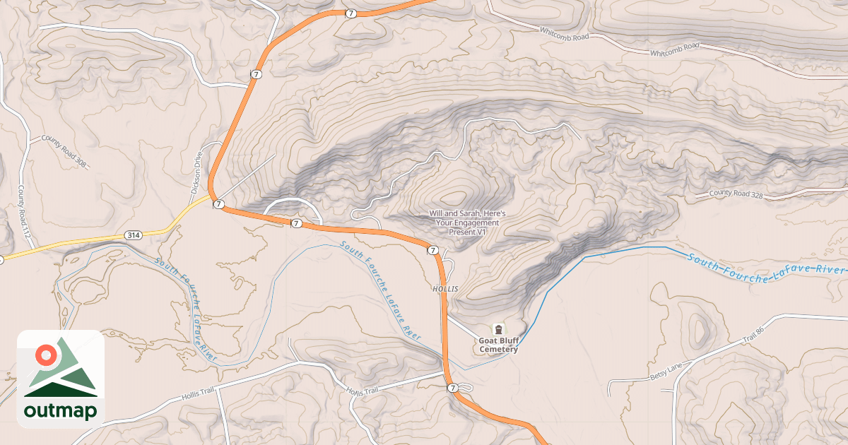 Map of Will and Sarah, Here's Your Engagement Present