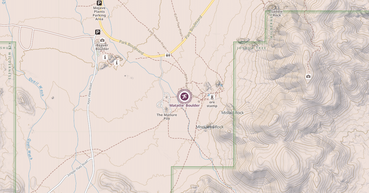 Map preview of Matatte' Boulder