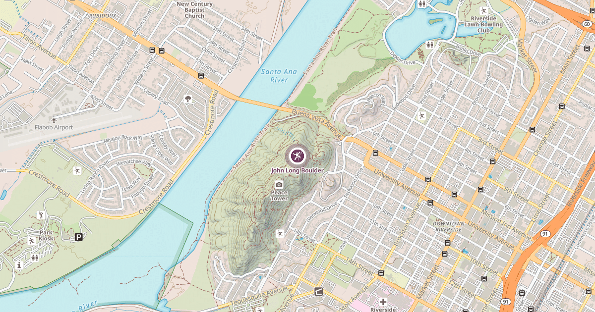 Map preview of John Long Boulder