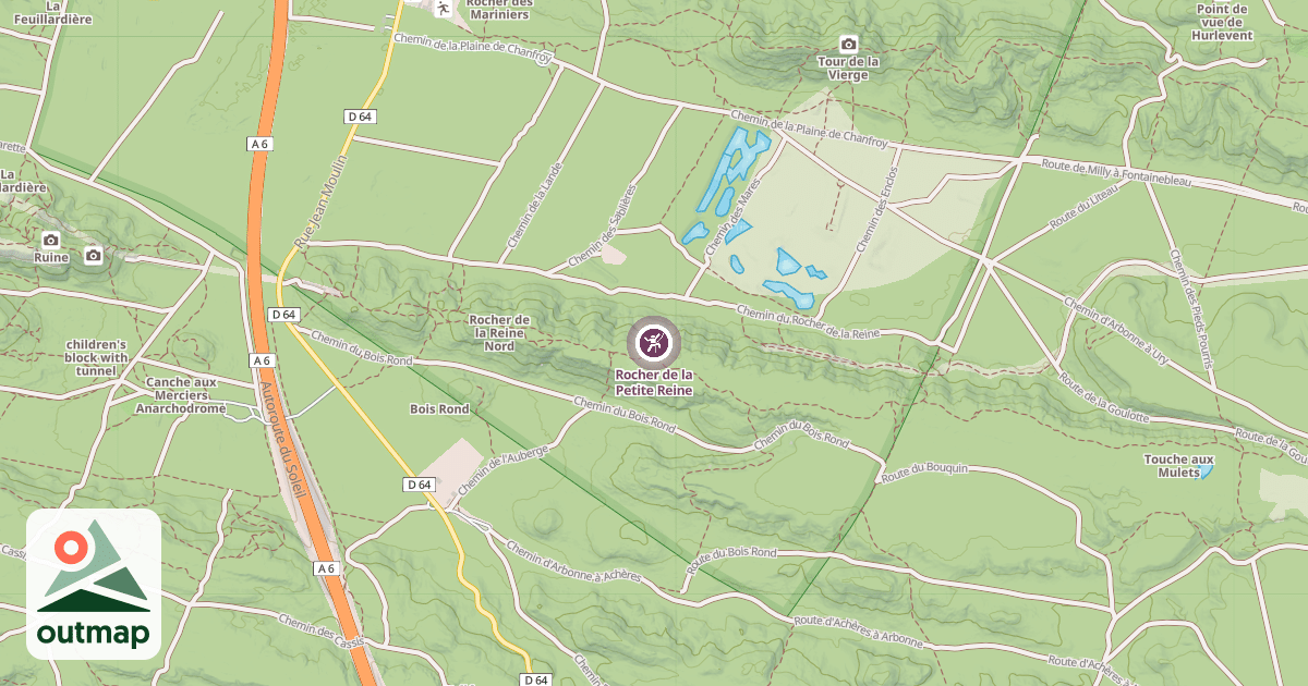 Map of Rocher de la Petite Reine