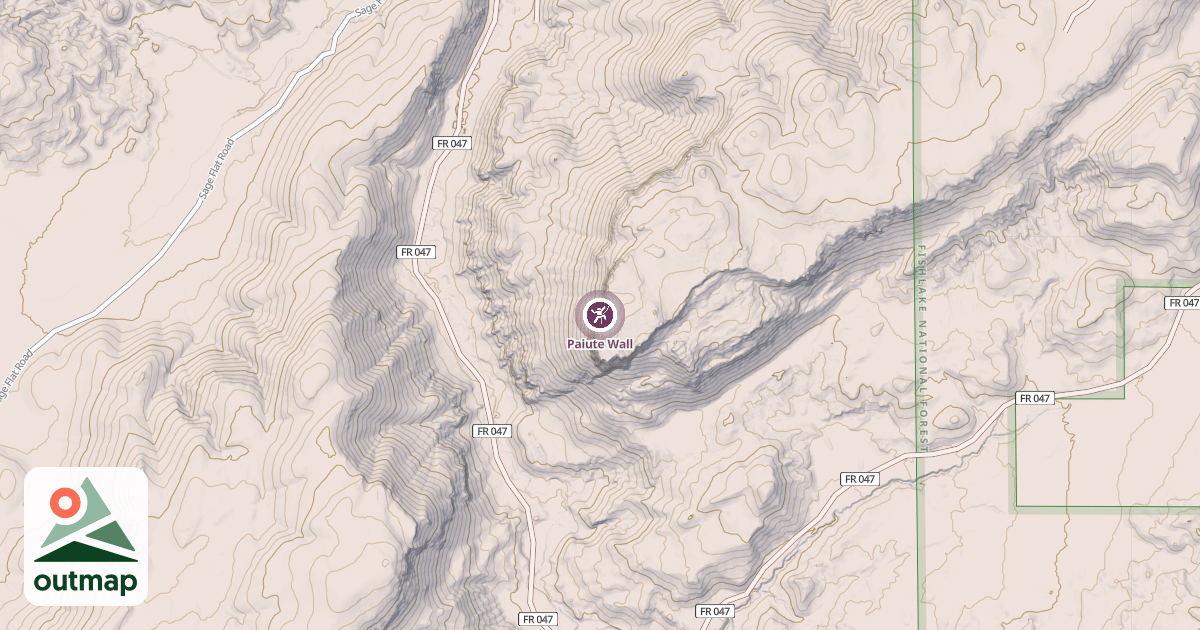 Map of Paiute Wall