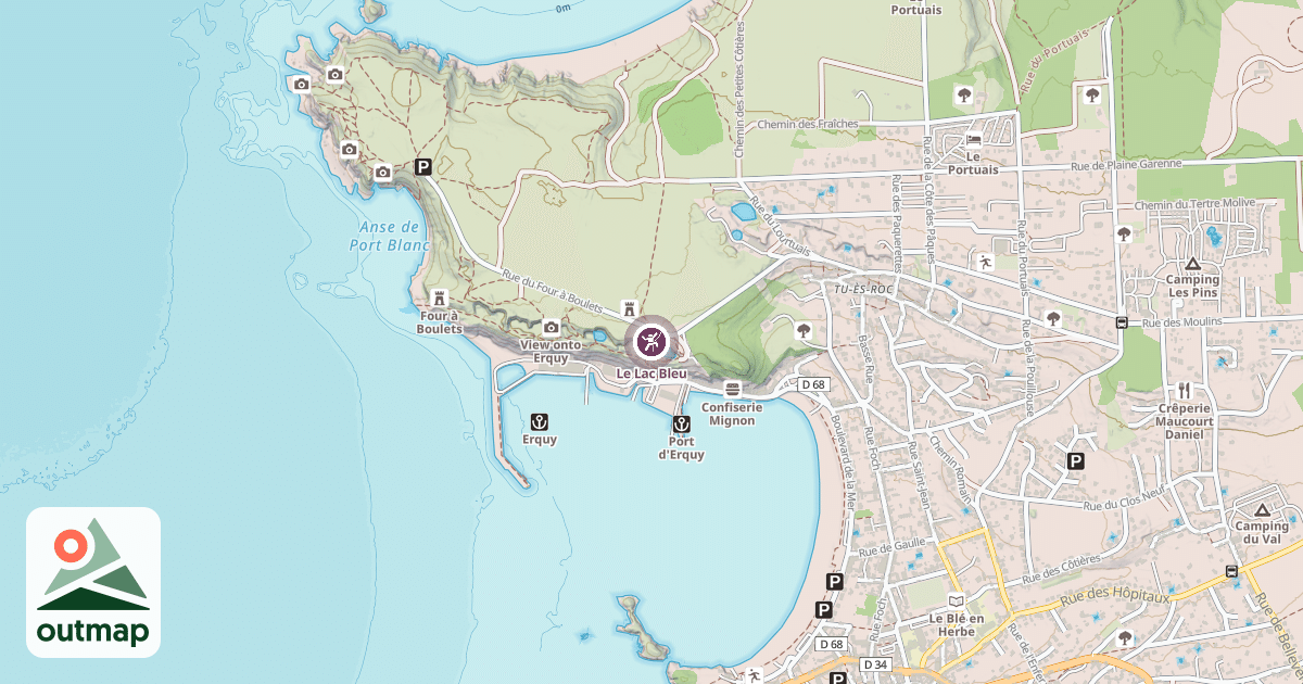 Map of Le Lac Bleu