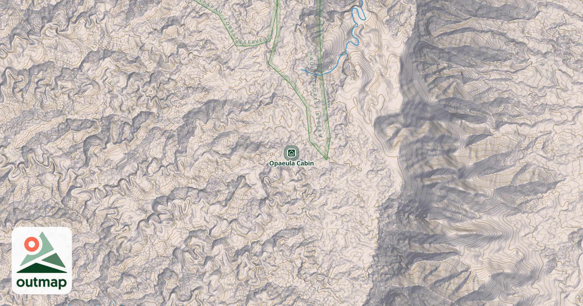 Map of Opaeula Cabin