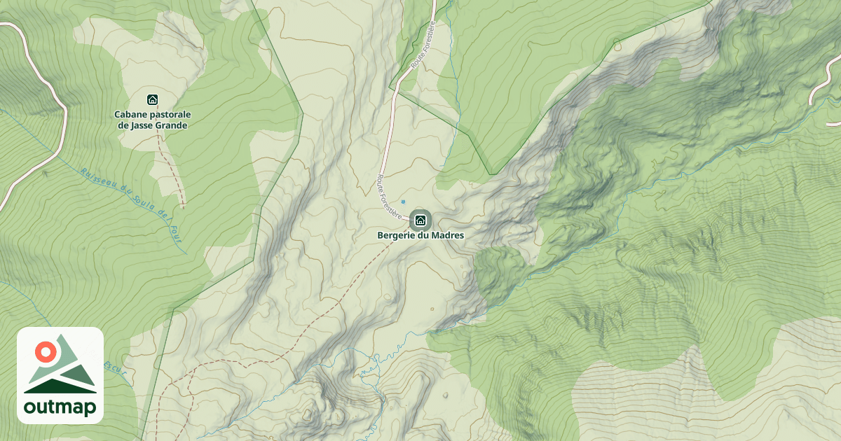 Map of Bergerie du Madres