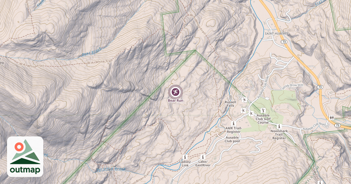 Map of Bear Run