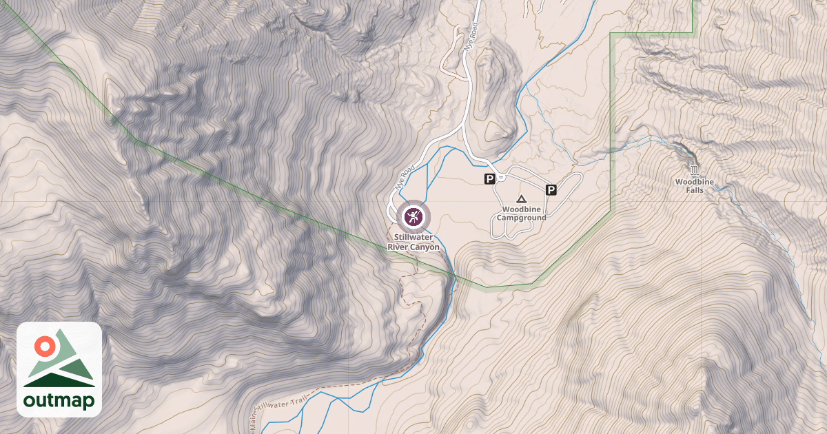 Map of Stillwater River Canyon