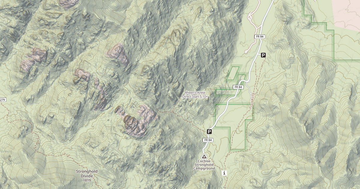 Map preview of Rheen's Arete Direct Start
