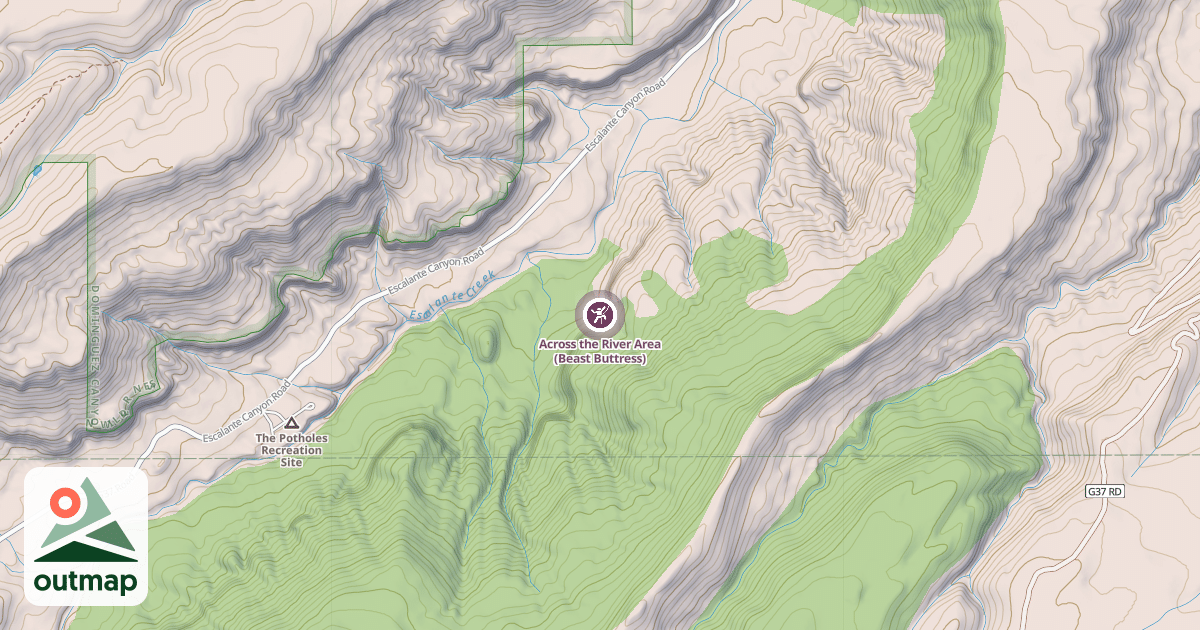 Map of Across the River Area (Beast Buttress)