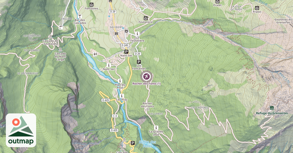 Map of Rocher des Fonts (1)