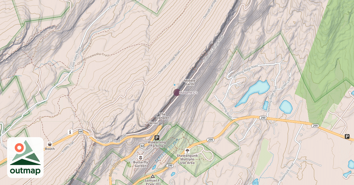 Map of Madame G's