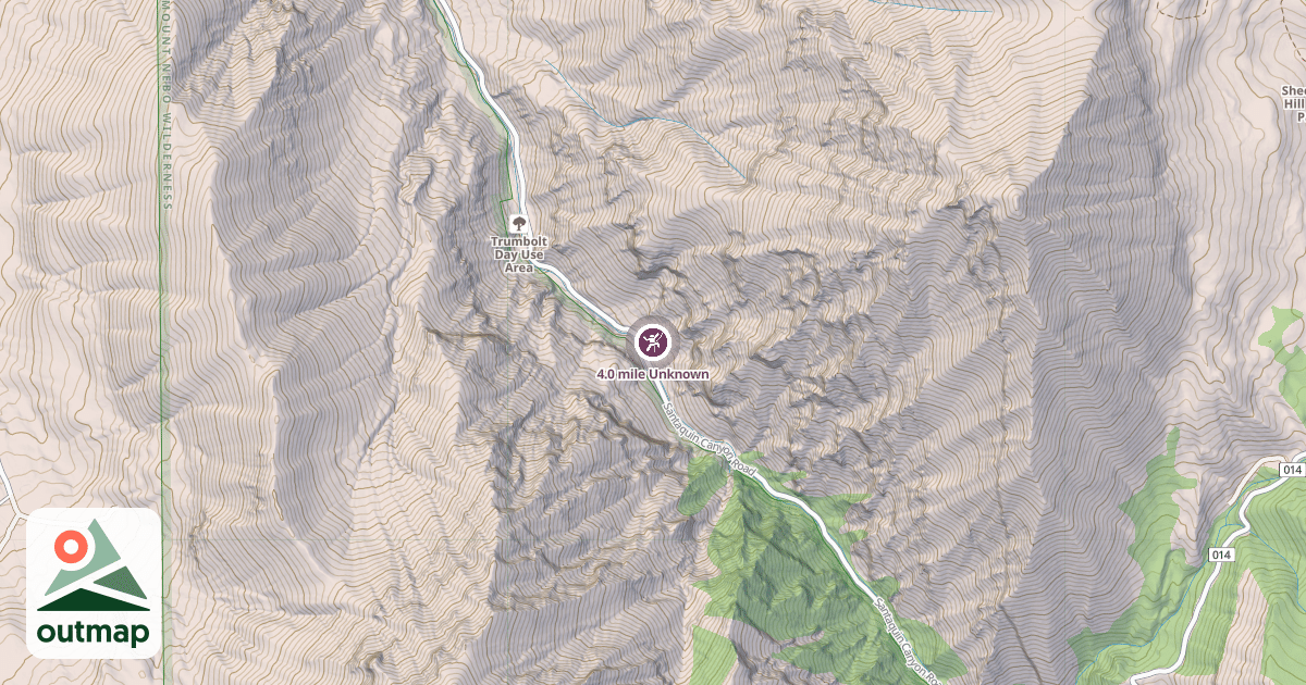 Map of 4.0 mile Unknown