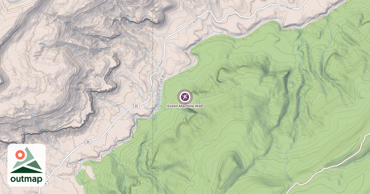 Map of Green Machine Wall