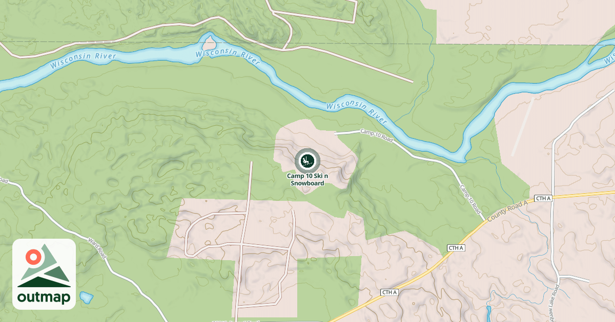 Map of Camp 10 Ski n Snowboard