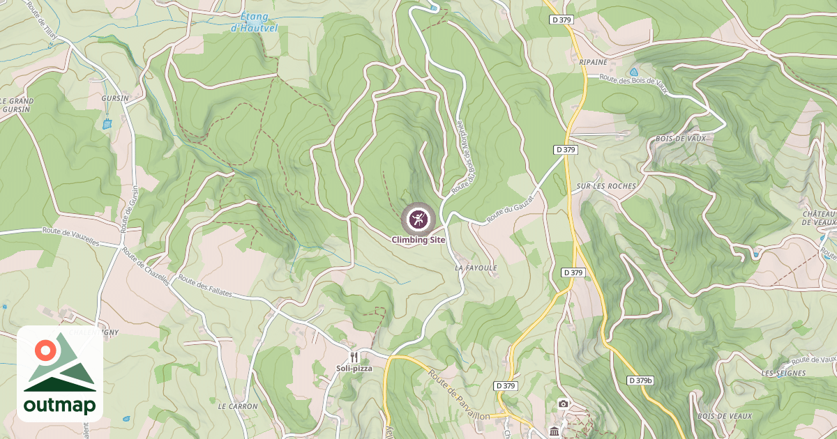 Map of Climbing Site
