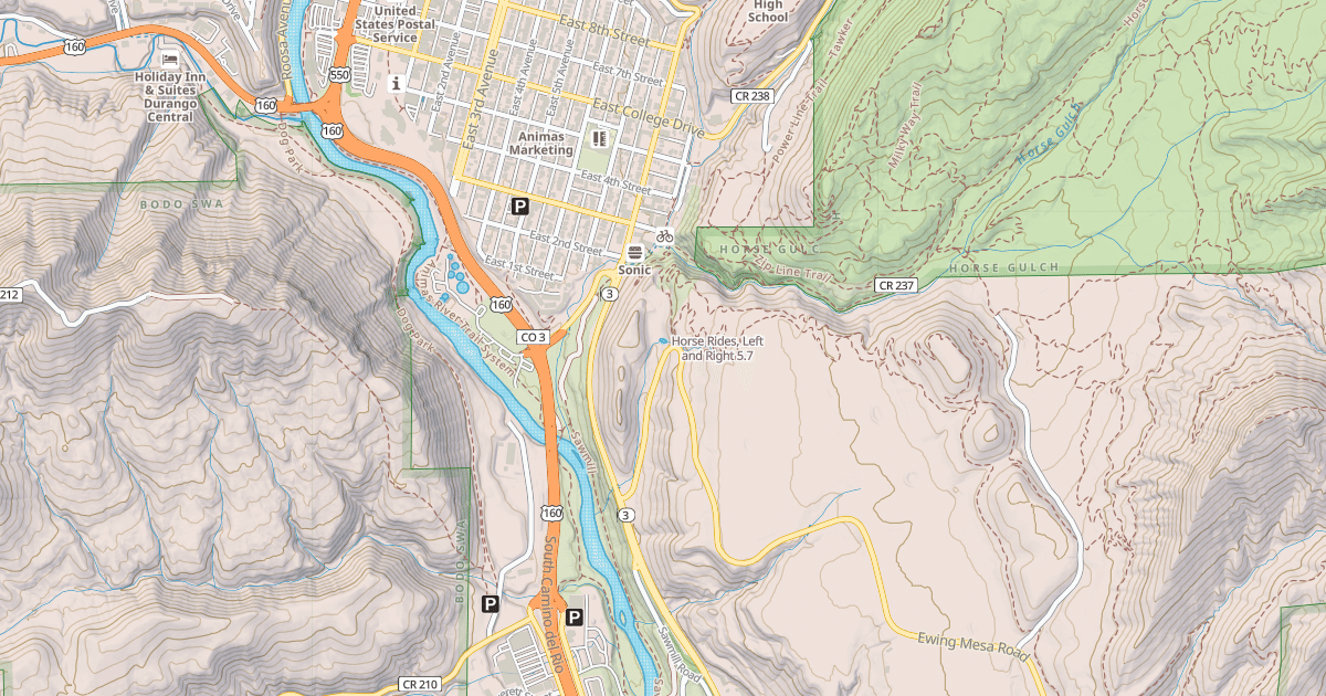 Map preview of Horse Rides, Left and Right