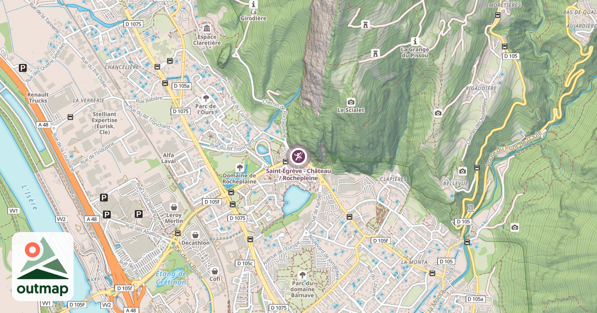Map of Saint-Égrève - Château / Rochepleine
