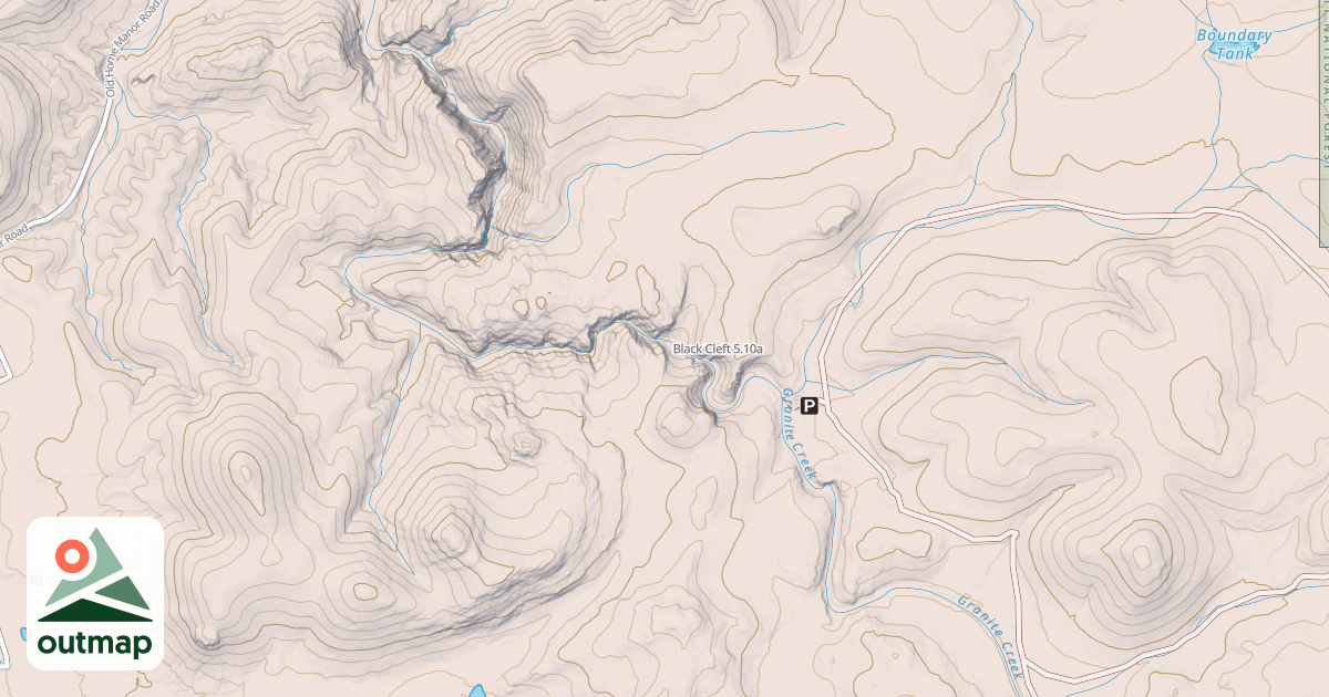 Map of Black Cleft