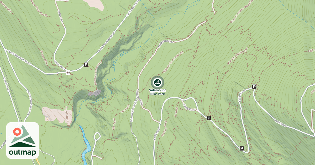 Map of Valemount Bike Park