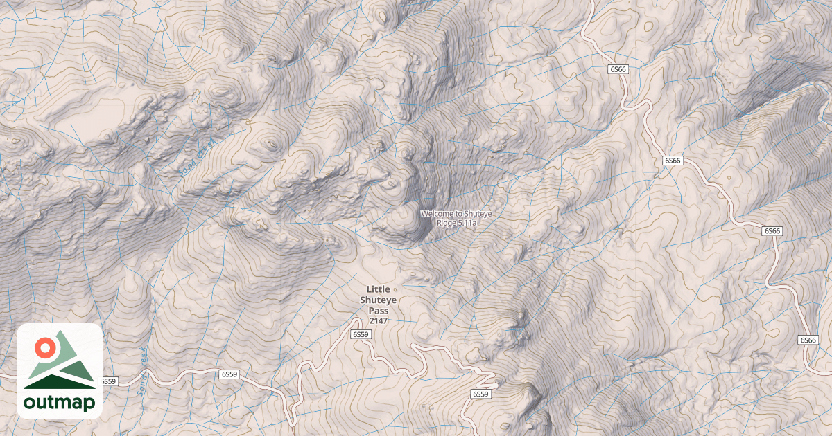 Map of Welcome to Shuteye Ridge