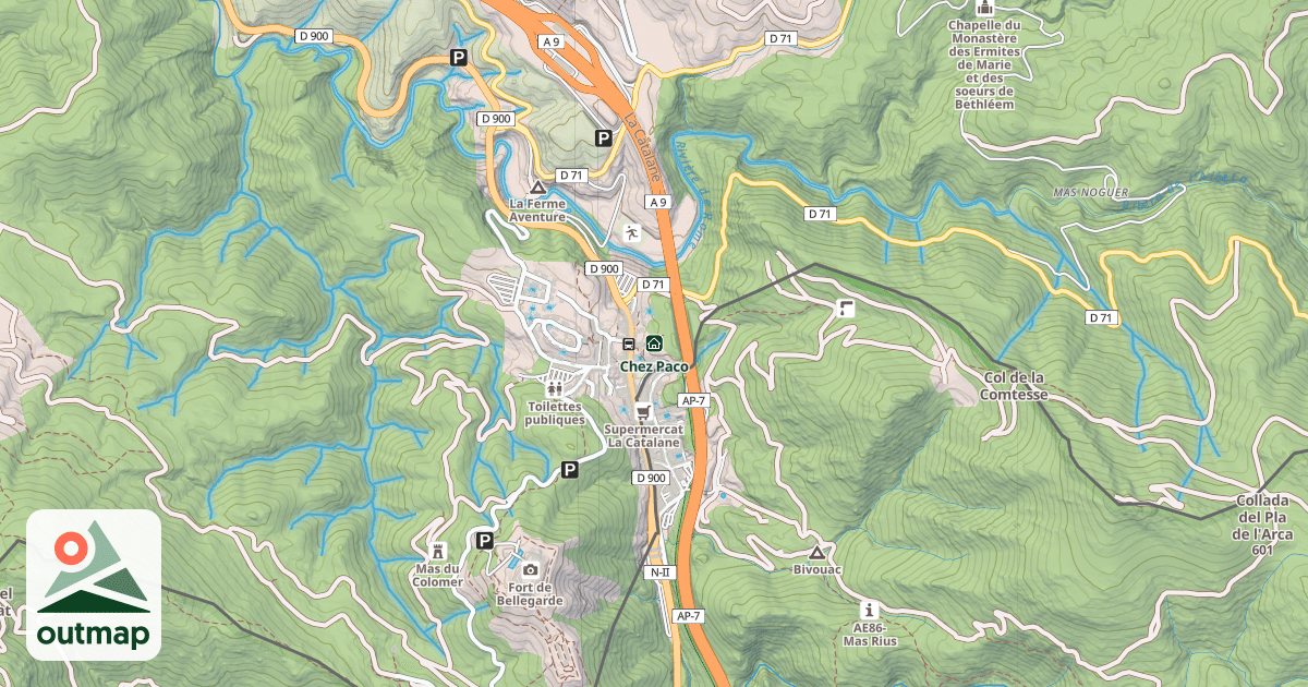 Map of Chez Paco