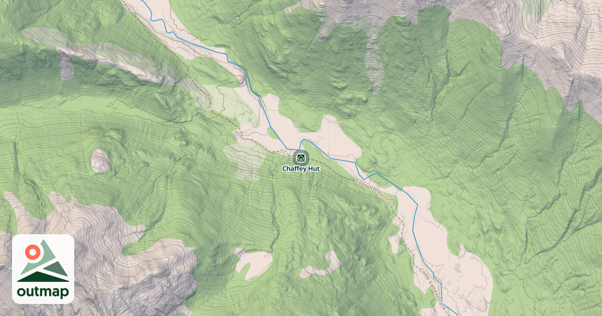 Map of Chaffey Hut