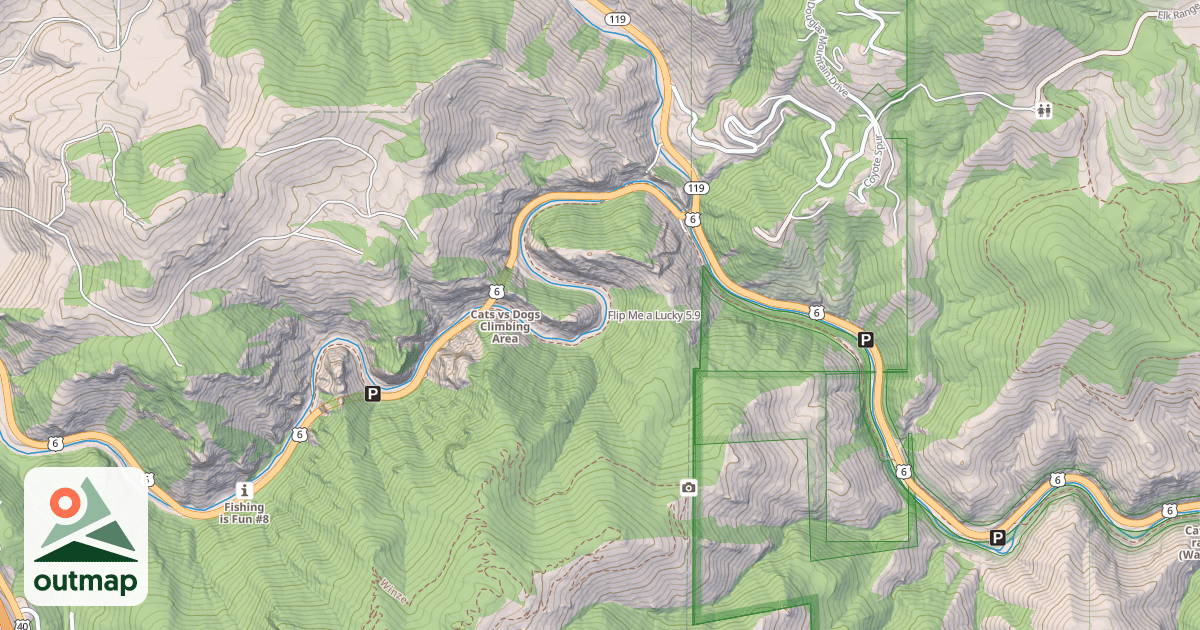 Map of Flip Me a Lucky