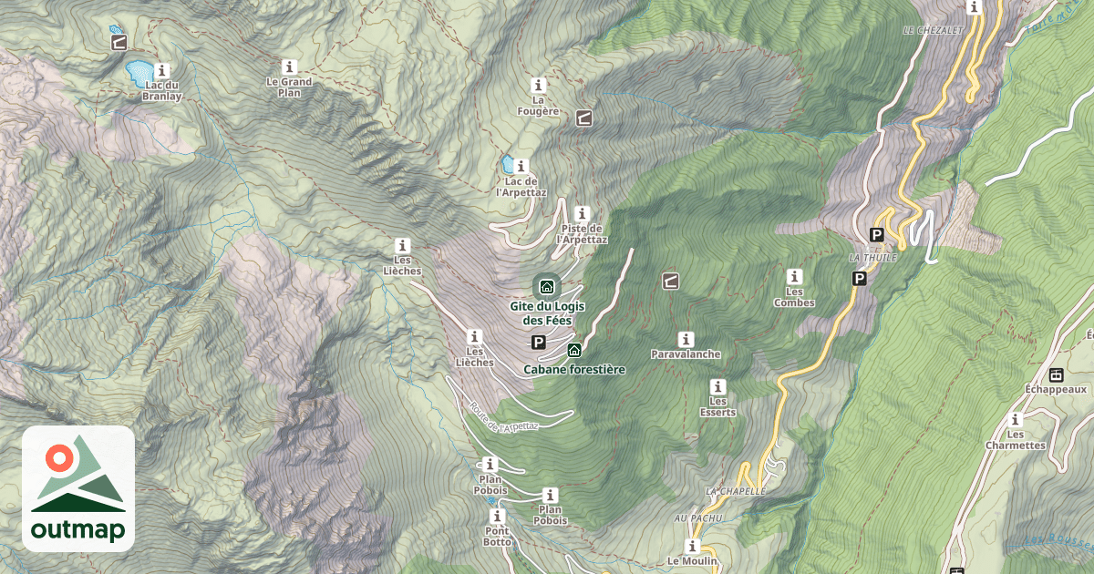 Map of Gite du Logis des Fées