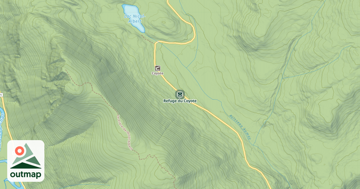 Map of Refuge du Coyote
