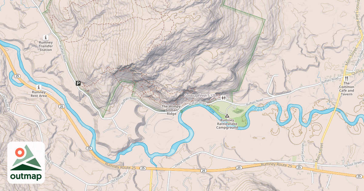 Map of Goldbug Finish