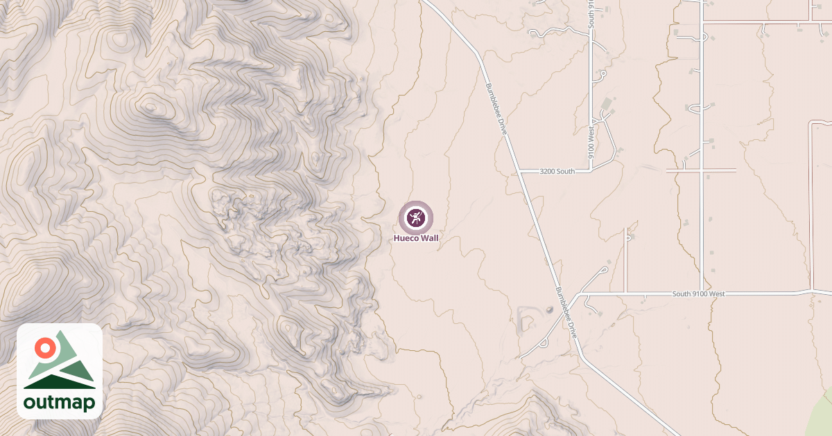 Map of Hueco Wall