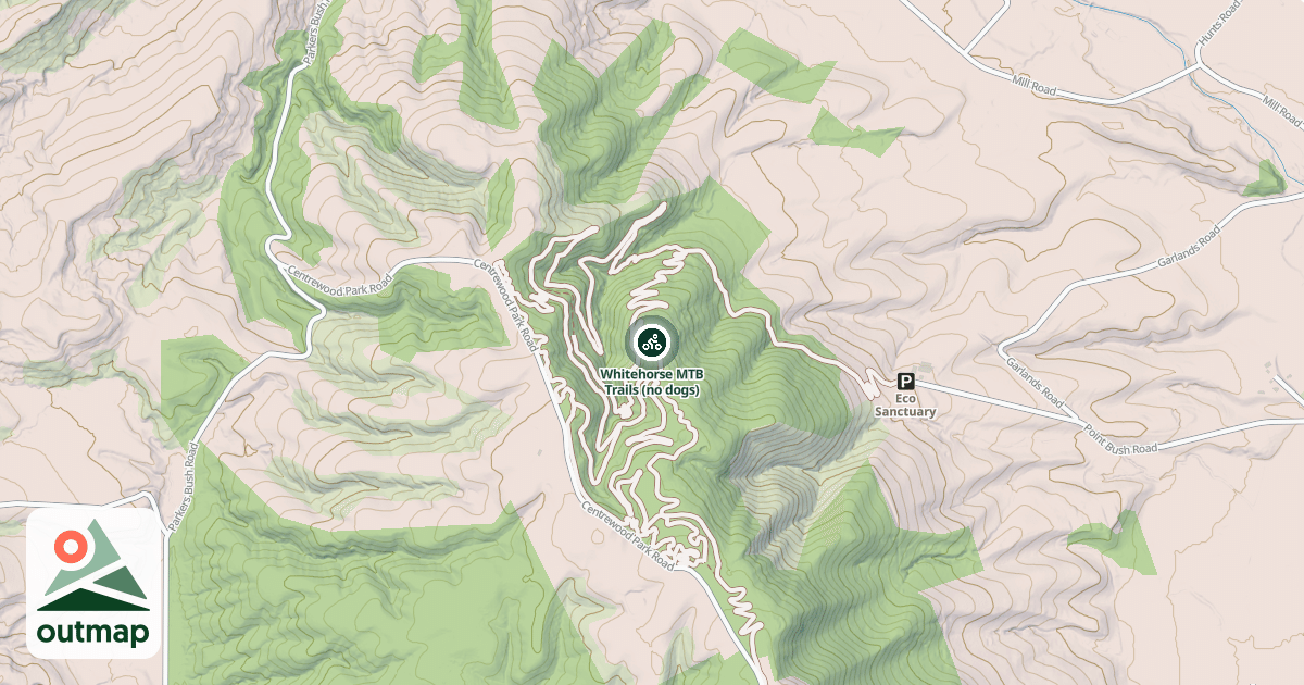Map of Whitehorse MTB Trails (no dogs)