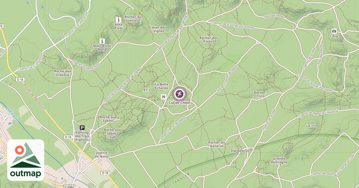 Map of Cul de Chien