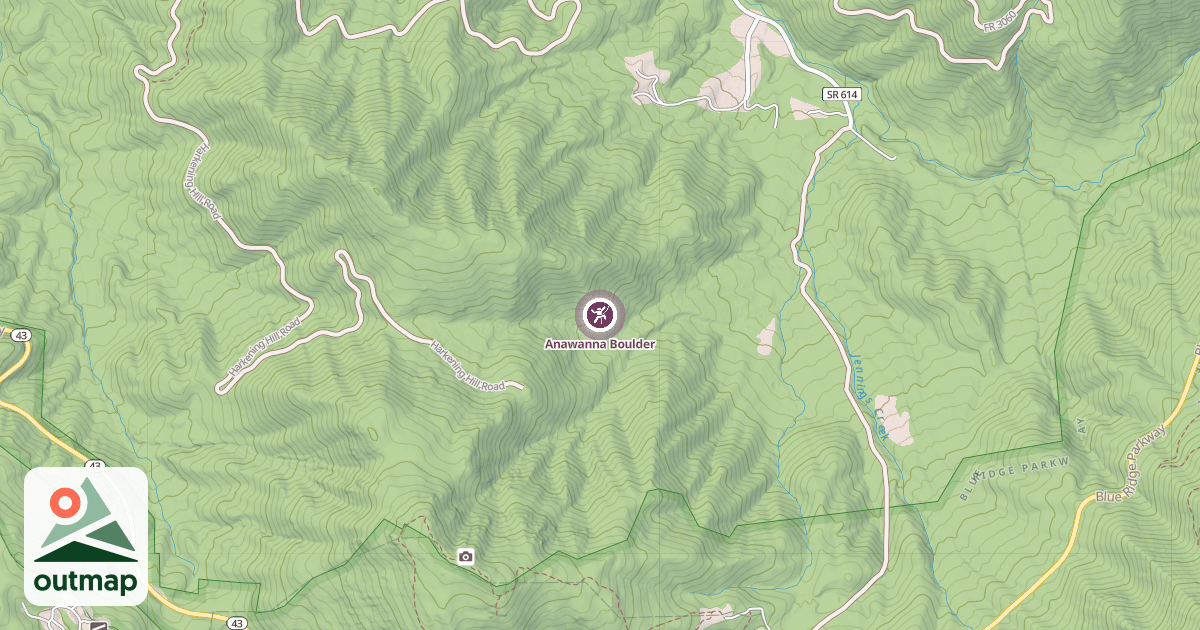 Map of Anawanna Boulder