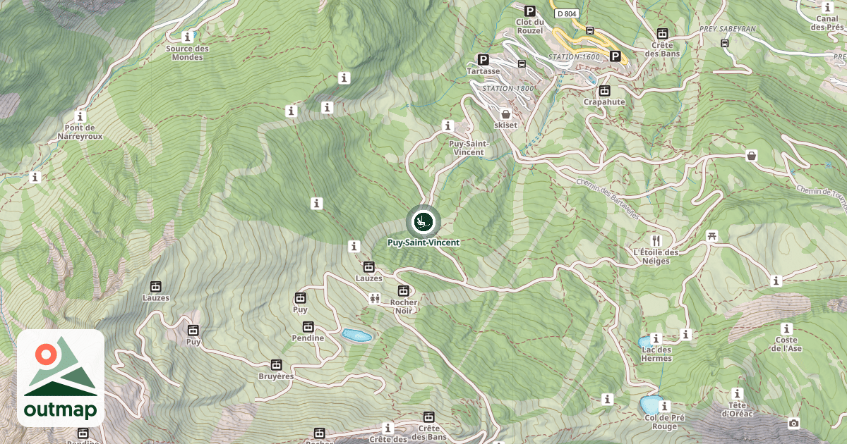 Map of Puy-Saint-Vincent