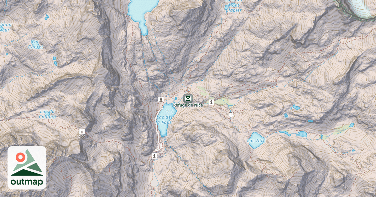 Map of Refuge de Nice