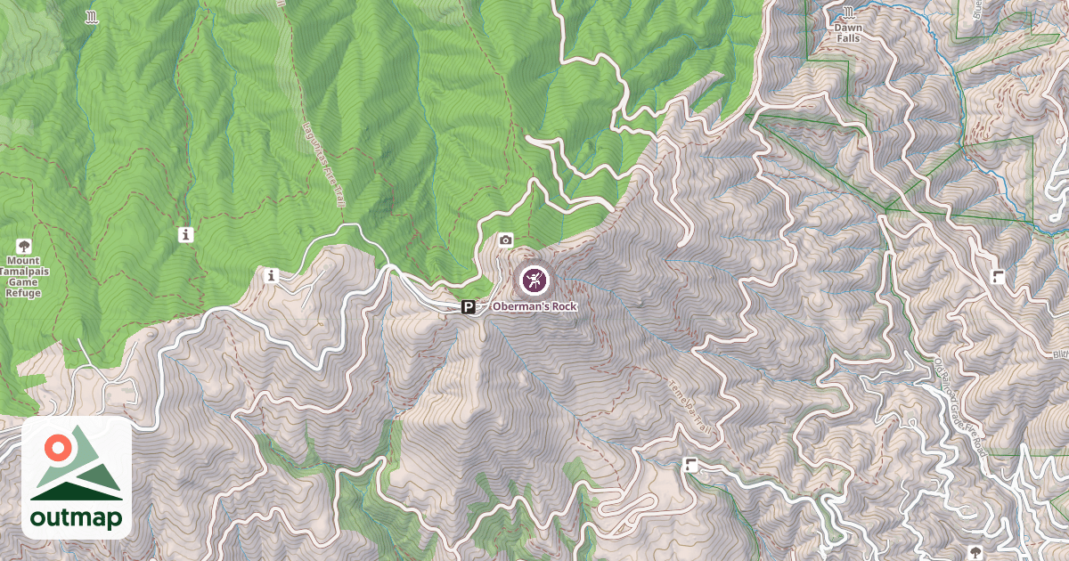 Map of Oberman's Rock