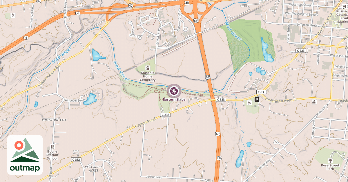Map of Eastern Slabs