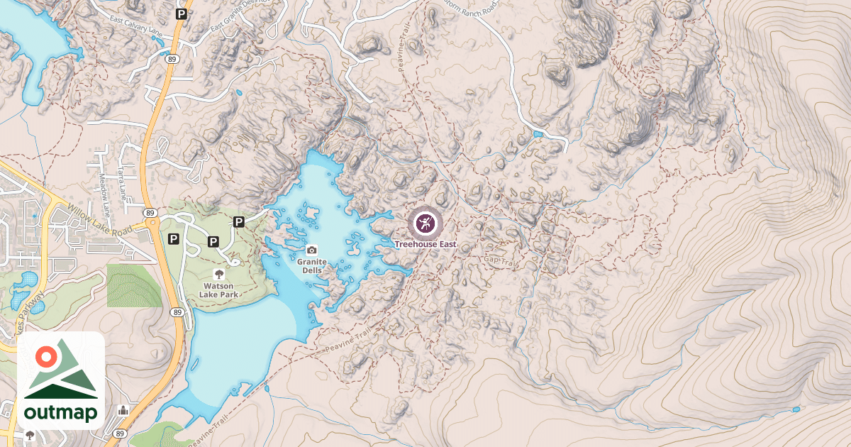 Map of Treehouse East