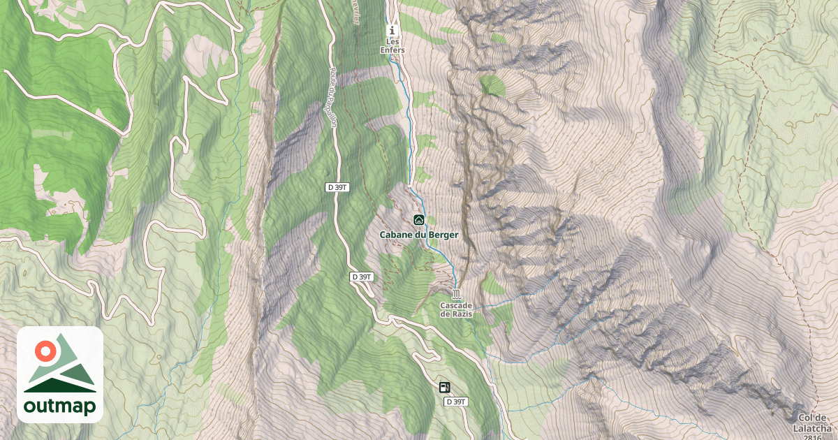 Map of Cabane du Berger