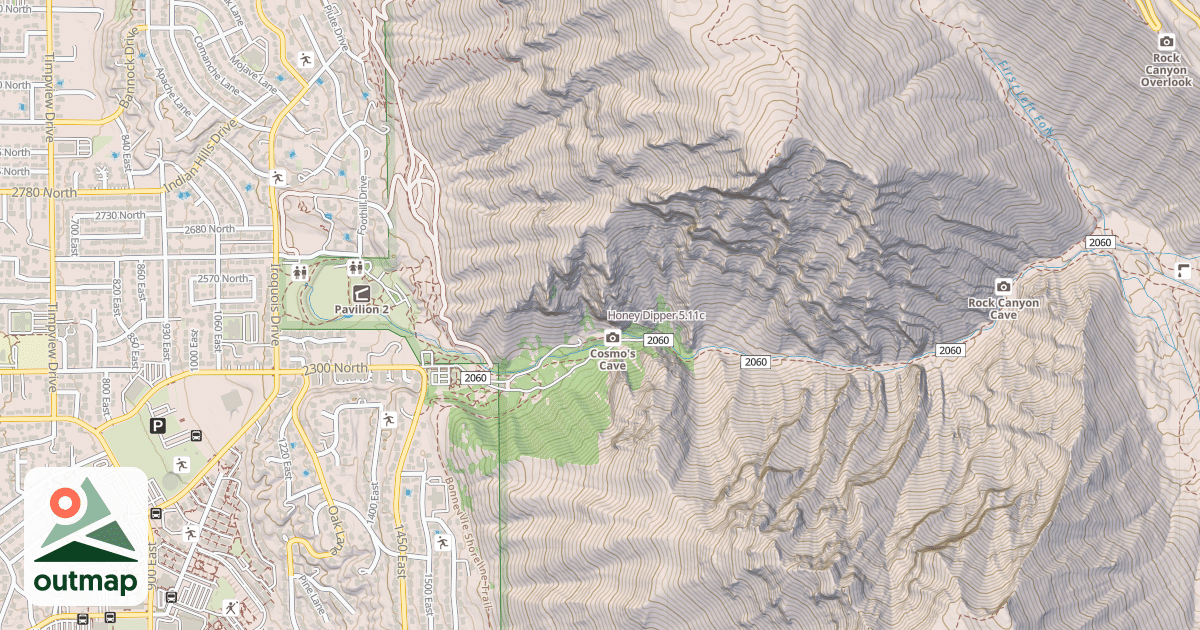 Map of Honey Dipper