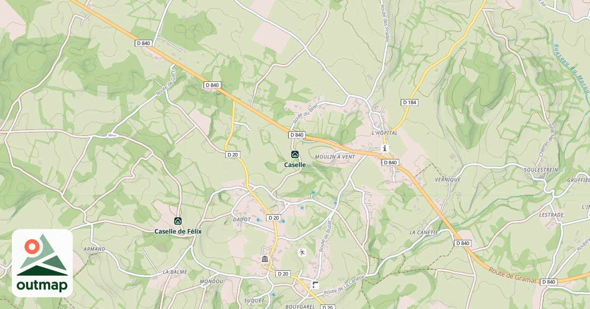 Map of Caselle