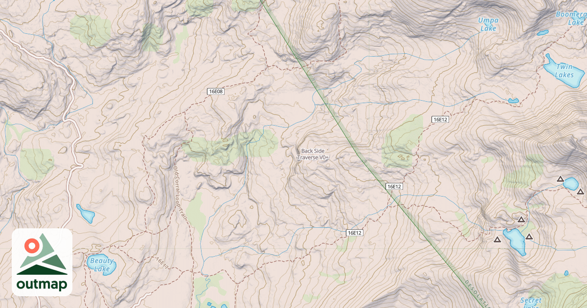 Map of Back Side Traverse