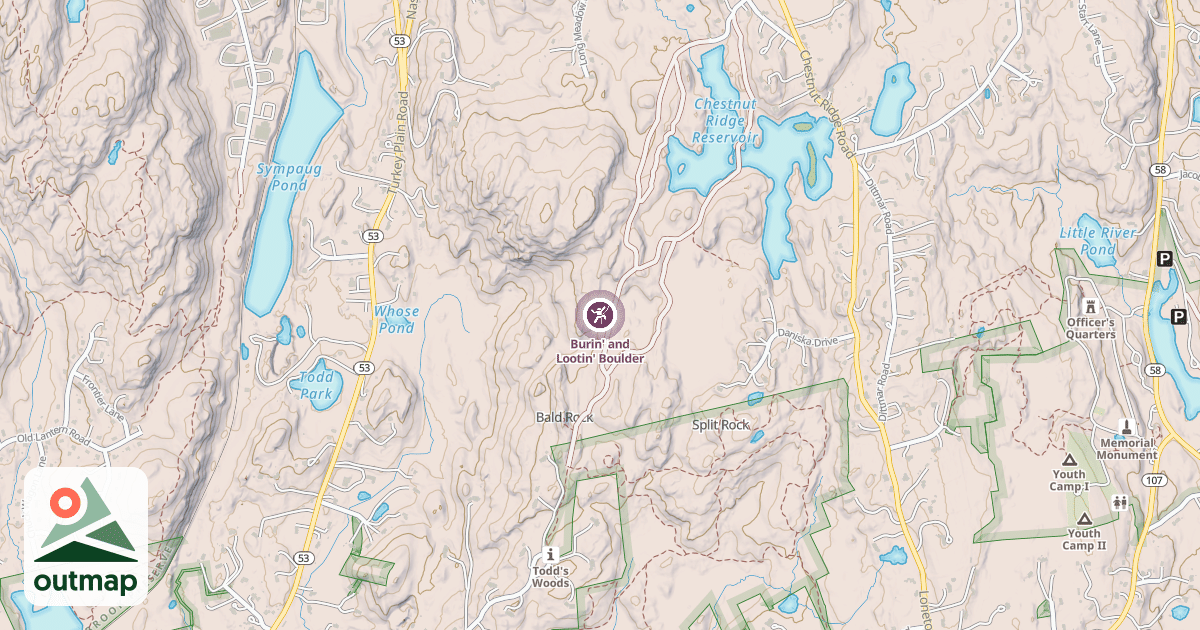 Map of Burin' and Lootin' Boulder