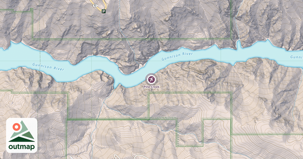 Map of Pine Creek