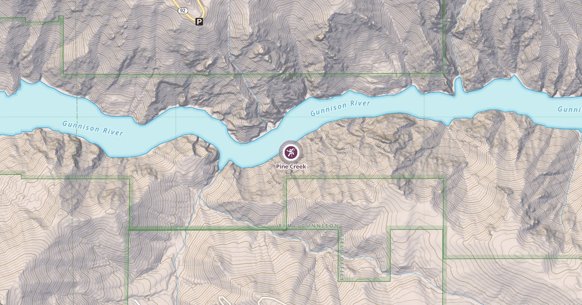 Map preview of Pine Creek