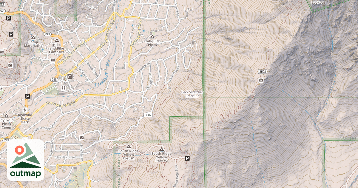Map of Back Scratcher Crack